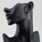 Sterling Silver Double Star Dropper Earrings 8.54.0909