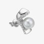 Fei Liu Pirouette Silver Cubic Zirconia & Pearl Stud Earrings PIR-925R-201-PLCZ