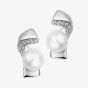 Fei Liu Pirouette Silver Cubic Zirconia & Pearl Stud Earrings PIR-925R-201-PLCZ