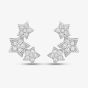 Sterling Silver Cubic Zirconia Multi-Star Stud Earrings E615718
