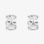 Silver Cubic Zirconia Oval Pear Traingle Set Of Three Stud Earrings OJS0037