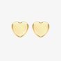 LUXE Silver Gold Plated Heart Stud Earrings 8.55.8749