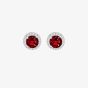 Sterling Silver Brilliant Cut Cubic Zirconia Halo Stud Earrings 8.59.1809