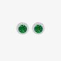 Sterling Silver Brilliant Cut Cubic Zirconia Halo Stud Earrings 8.59.1819