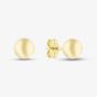 Silver Gold Plated 6mm Ball Stud Earrings S4007