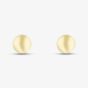 Silver Gold Plated 6mm Ball Stud Earrings S4007