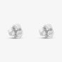 Sterling Silver 5.5mm Knot Stud Earrings S4030
