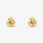 Silver Gold Plated 5.5mm Knot Stud Earrings S4031
