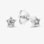 Sterling Silver Cubic Zirconia Star Stud Earrings E6182C