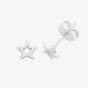 Sterling Silver Open Star Stud Earrings G51273