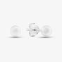 Silver 4mm Ball Stud Earrings SBE4 (BK)