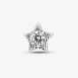 Sterling Silver Cubic Zirconia Star Single Stud Earrings E6182C (1X SINGLE EARRING)