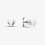 Sterling Silver Double Heart Stud Earrings SE269XXXX0000R1