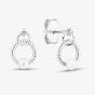 Sterling Silver Freshwater Pearl Twisted Rope Dangle Stud Earrings AE19036Z-WFM/R
