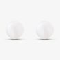 Silver 7mm White Side Drilled Freshwater Pearl Stud Earrings EOW107SD