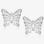 Silver Cut Out Butterfly Stud Earrings 8.55.5279