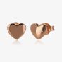 Rose Gold-Plated Silver Mini Heart Stud Earrings 8.55.6739