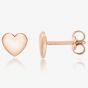 Rose Gold-Plated Silver Mini Heart Stud Earrings 8.55.6739