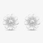 Sterling Silver Bee and Flower Stud Earrings 8.55.8649