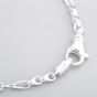 Argentium Silver 7.3 Inch Fancy Figaro Chain Bracelet ARG-943044-7.3