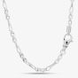 Argentium Silver 17.7 Inch Fancy Figaro Chain ARG-943044-17.7