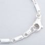 Argentium Silver 7.9 Inch Rectangle Bar Chain Bracelet ARG-943041-7.9