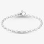 Argentium Silver 7.6 Inch Anchor Chain Bracelet ARG-943030-7.6
