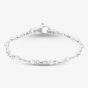 Argentium Silver 7.5 Inch Ball And Knot Chain Bracelet ARG-943026-7.5