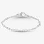 Argentium Silver 7.7 Inch Fancy Chain Bracelet ARG-943025-7.7