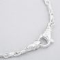 Argentium Silver 7.7 Inch Fancy Chain Bracelet ARG-943025-7.7