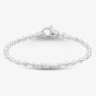 Argentium Silver 7.7 Inch Fancy Ball Chain Bracelet ARG-943024-7.7