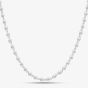 Argentium Silver 17.7 Inch Fancy Ball Chain Necklace ARG-943024-17.7