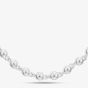 Argentium Silver 17.7 Inch Fancy Ball Chain Necklace ARG-943024-17.7