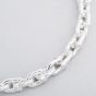 Argentium Silver 7.5 Inch Horseshoe Link Chain Bracelet ARG-943034-7.5
