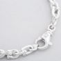 Argentium Silver 7.5 Inch Horseshoe Link Chain Bracelet ARG-943034-7.5