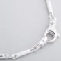 Argentium Silver 7.6 Inch Tube Bar Chain Bracelet ARG-943014-7.6