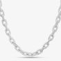 Argentium Silver 18 Inch Textured Link Chain ARG-94302-18