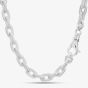Argentium Silver 18 Inch Textured Link Chain ARG-94302-18