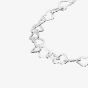 Sterling Silver Open Heart Link Bracelet B4323