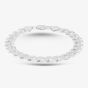 Silver 8 Inch Flat Square Curb Bracelet 8.23.7023