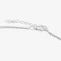 Sterling Silver Pearl Cubic Zirconia Triple Link Bracelet BRW70248FW