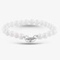 Silver Freshwater Pearl Heart Clasp Bracelet BRW70019FW
