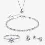 Sterling Silver 6 Claw Cubic Zirconia Jewellery Set ZY00643SET