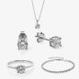 Sterling Silver 4 Claw Cubic Zirconia Jewellery Set ZY00644SET