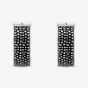Bourne and Wilde Stainless Steel Reptile Pattern Creole Hoop Earrings OSE-6121S