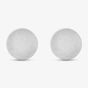 Bourne and Wilde Stainless Steel Round Plain Stud Earrings OSE-689S