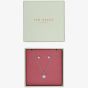Ted Baker SASKIYA Silver Tone Nano Star Necklace & Stud Earring Set TBJ3171-01-02
