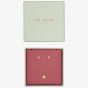 Ted Baker SASKIYA Gold Tone Nano Star Necklace & Stud Earring Set TBJ3171-02-02
