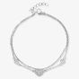 Rosa Lea Heart Double Chain Bracelet BJ-BR212C