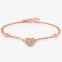 Rosa Lea Heart Double Chain Bracelet BJ-BR212CRRG
